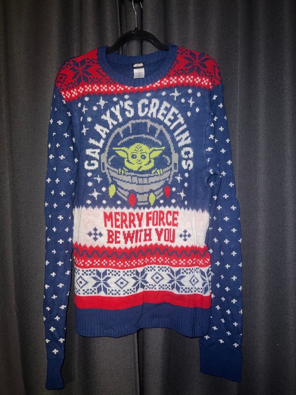 Ugly Christmas Sweater Xmas Size Large Star Wars
